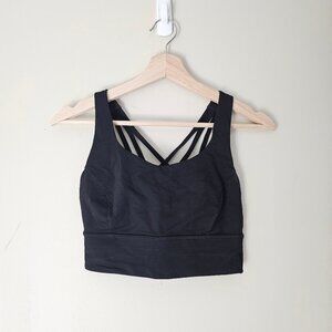 Lululemon Free to be Serene Sports Bra Long Line - Black - Sz 6